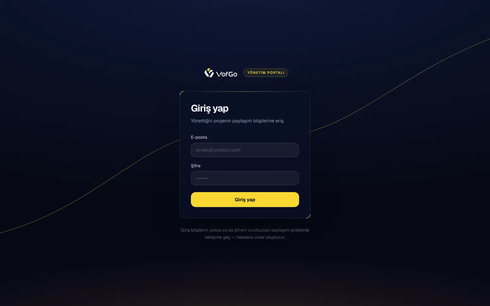 VofGo yönetim portalı: site ve apartman yönetimleri için paylaşım listeleri